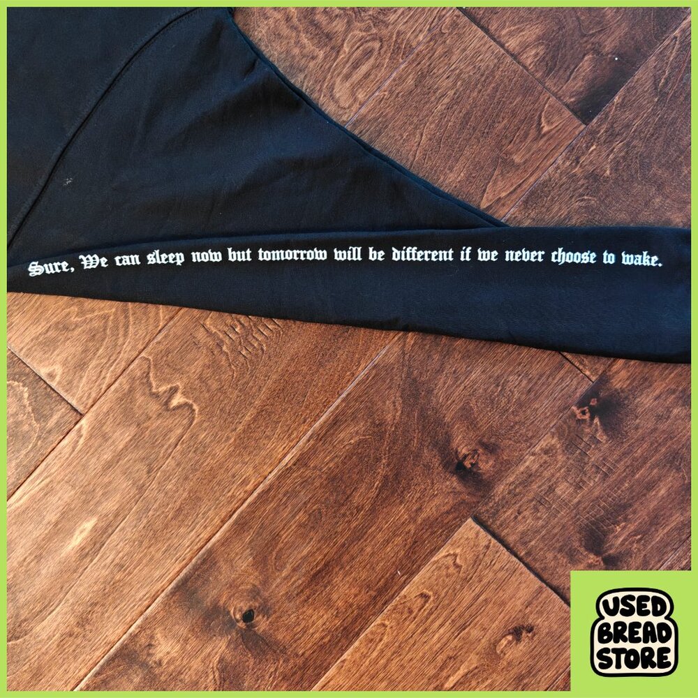 Rare Don't Eat the Homies Sweatshirt Vegan Streetwear XL Black Embroidered Logo - Picture 4 of 6
